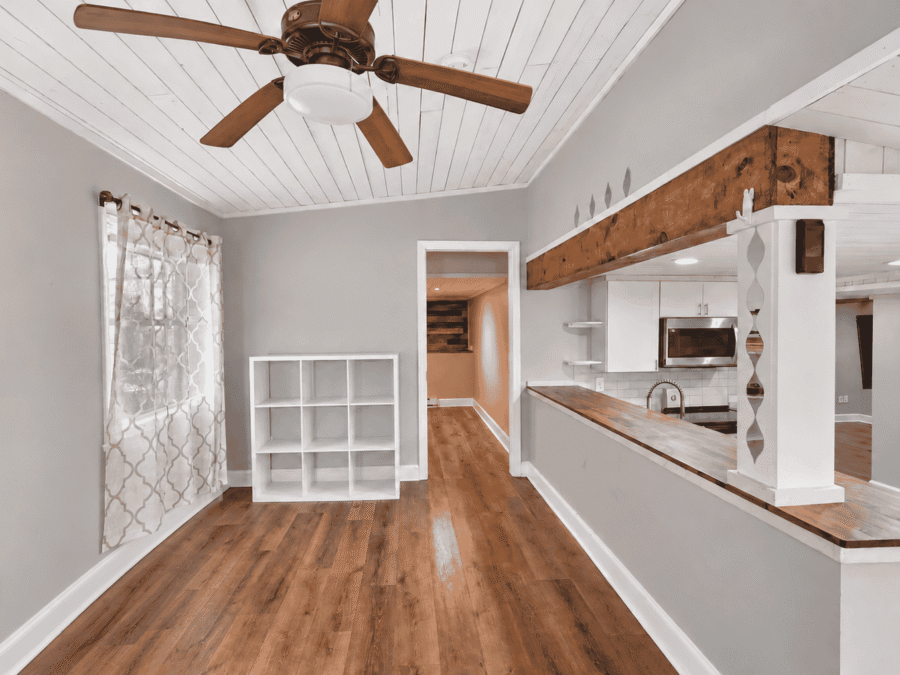 basement dining area